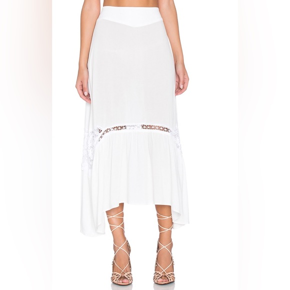 For love and lemons penelope skirt white lace crochet cutout midi maxi midaxi - Picture 2 of 8